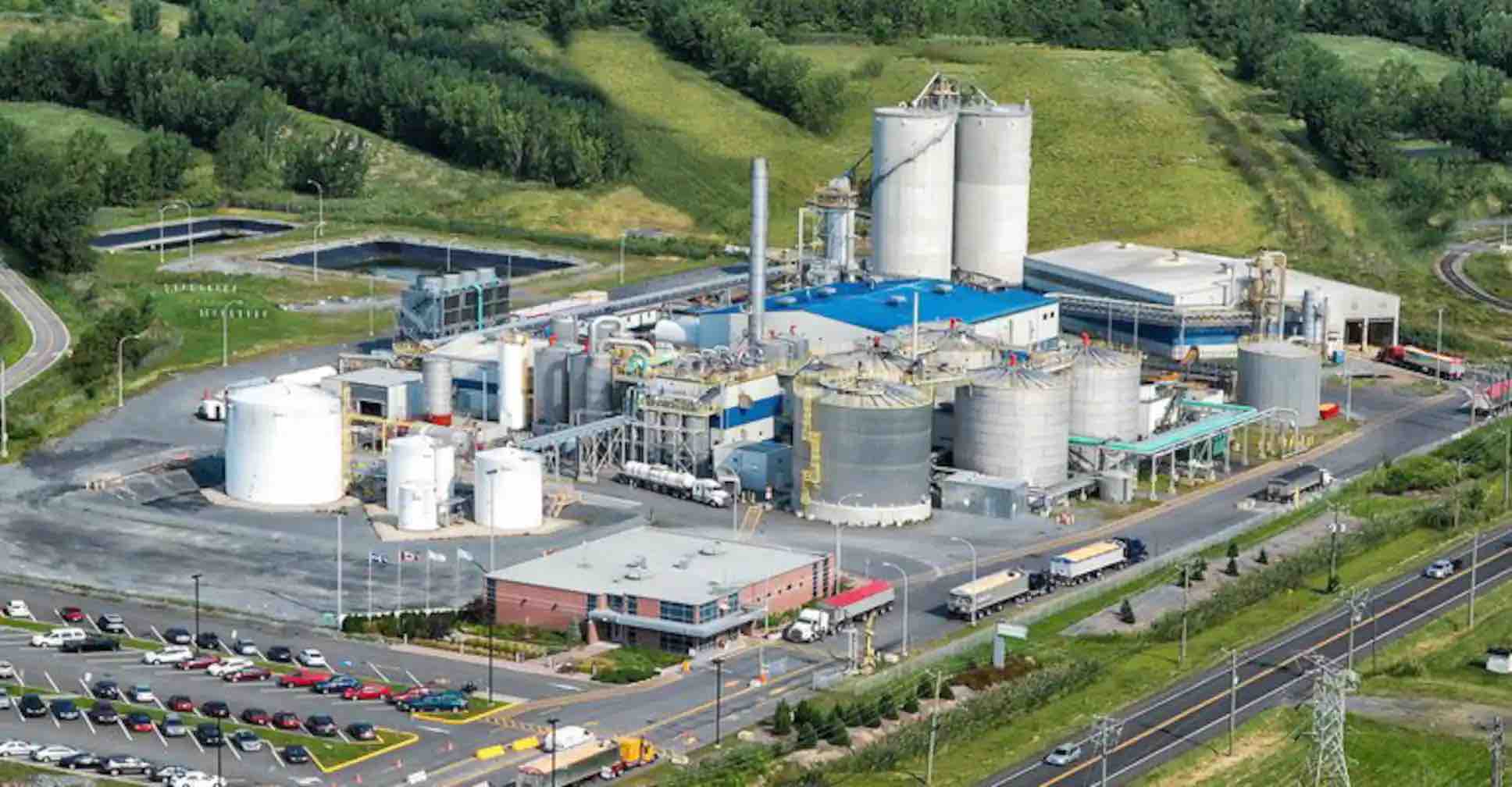 PHOTO TIRÉE DE LA PAGE FACEBOOK DE GREENFIELD GLOBAL -- L’usine d’éthanol de Greenfield Global, à Varennes, en Montérégie. À court terme, Québec compte davantage miser sur le développement de la production des biocarburants que sur celui de l’hydrogène vert.