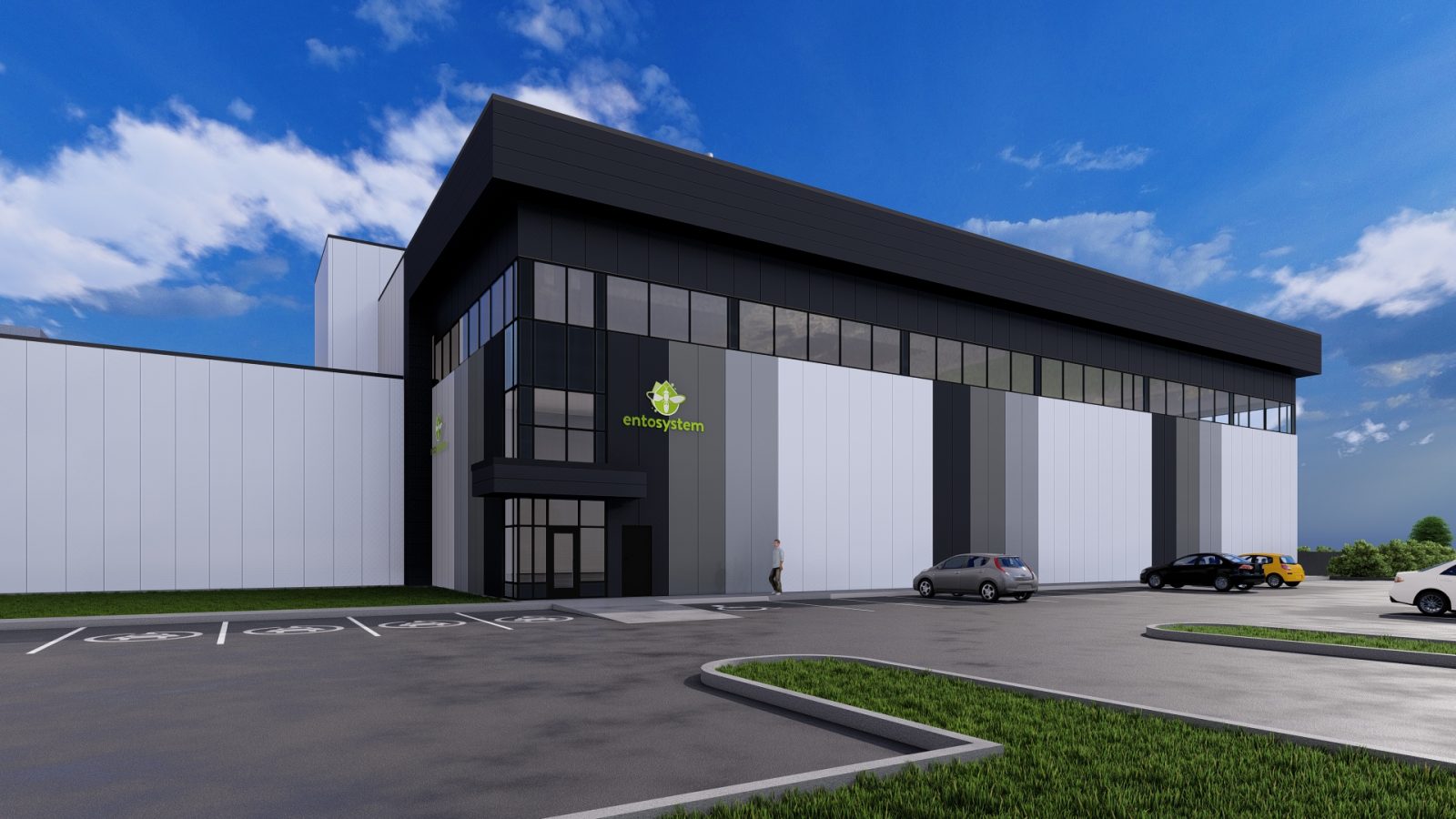 La nouvelle usine d'Entosystem sera construite dans le quartier industriel de Saint-Nicéphore. (Photo : Gracieuseté)
