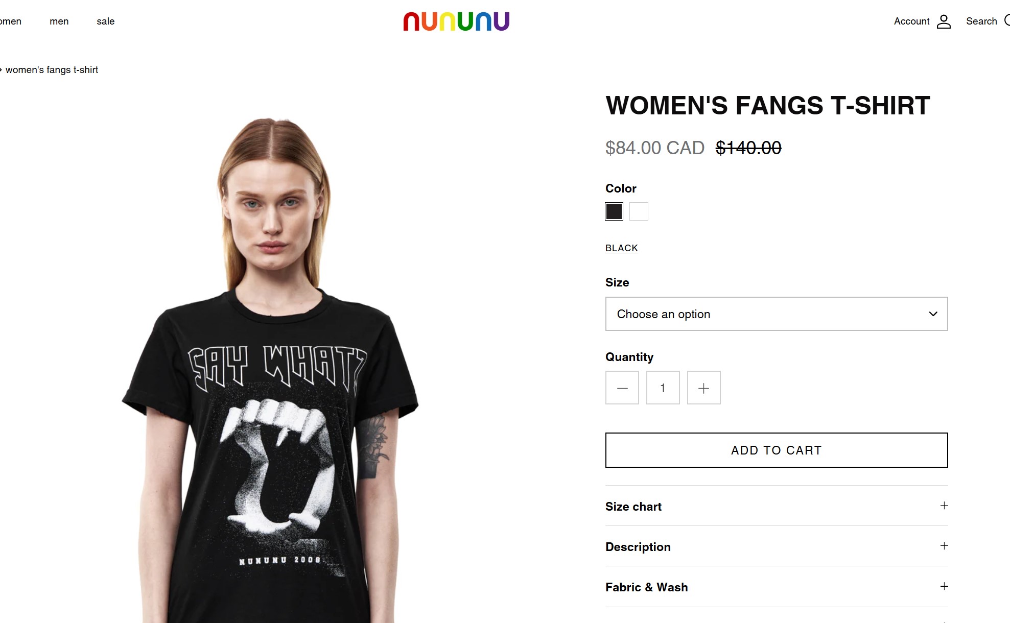 Source: https://nununu.com/products/womens-fangs-t-shirt-black