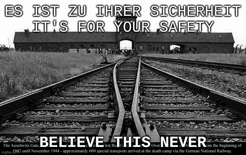 Soyez conscients que ce n'est jamais pour votre sécurité mais pour qu'ils puissent abuser de vous pendant qu'ils vous volent et vous ruinent en vous contrôlant afin que vos actions ou inactions servent leurs plans, à eux.<br /><br />Source: https://x.com/OldeWorldOrder/status/1823781832132809140