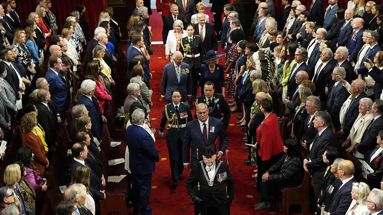 C'est au Sénat que le roi Charles a lu le discours du Trône. © Aaron Chown/Reuters
