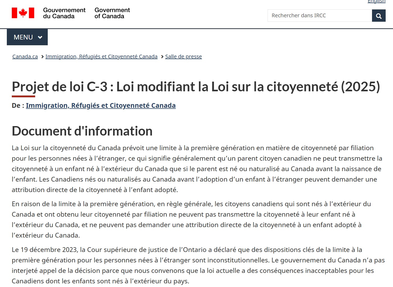 Source: https://www.canada.ca/fr/immigration-refugies-citoyennete/nouvelles/2025/06/projet-de-loi-c-3--loi-modifiant-la-loi-sur-la-citoyennete-2025.html
