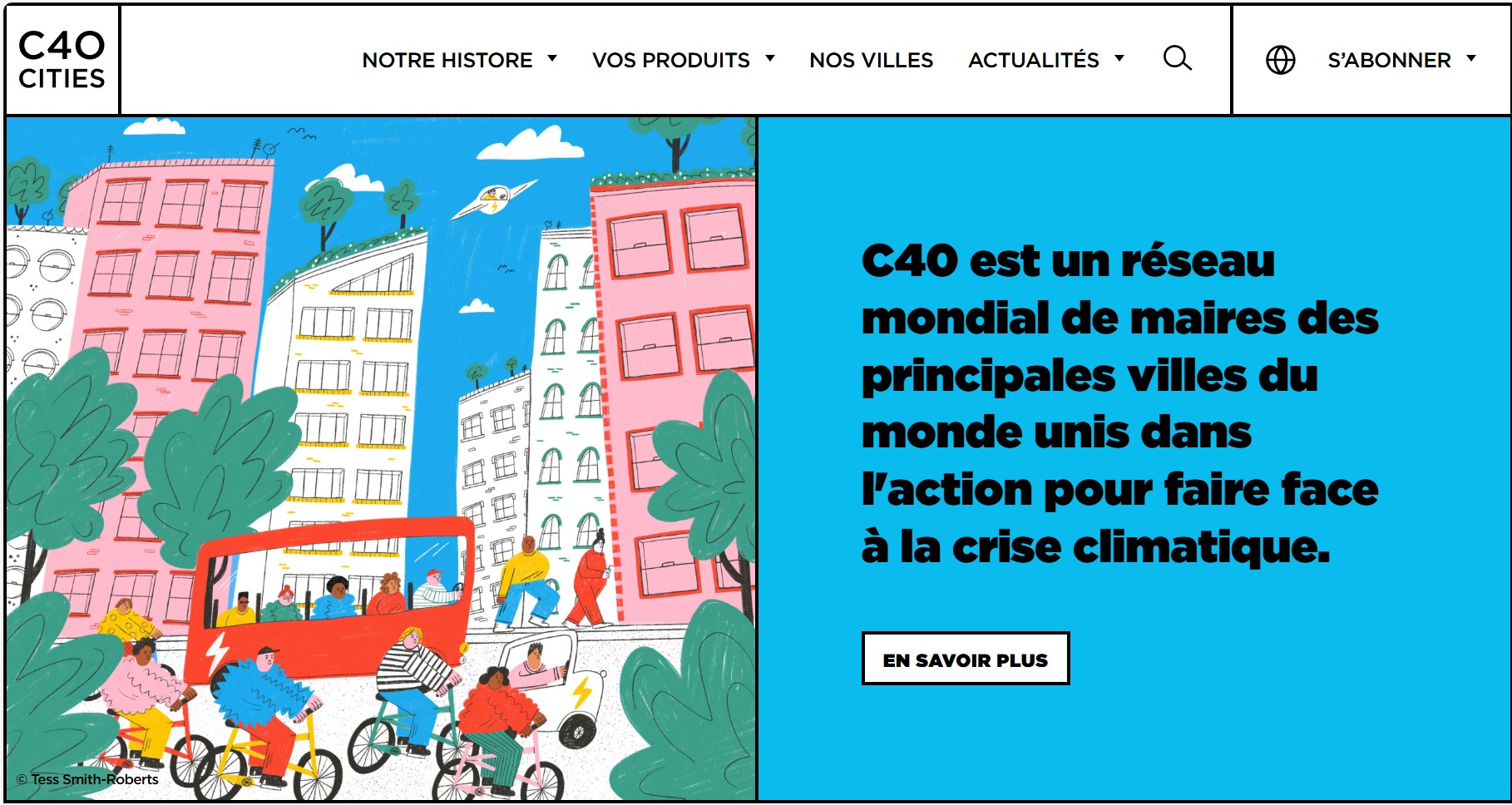 Je joins la saisie d'écran originale, depuis le site web des villes C40.<br /><br />Source: https://www.c40.org/fr/