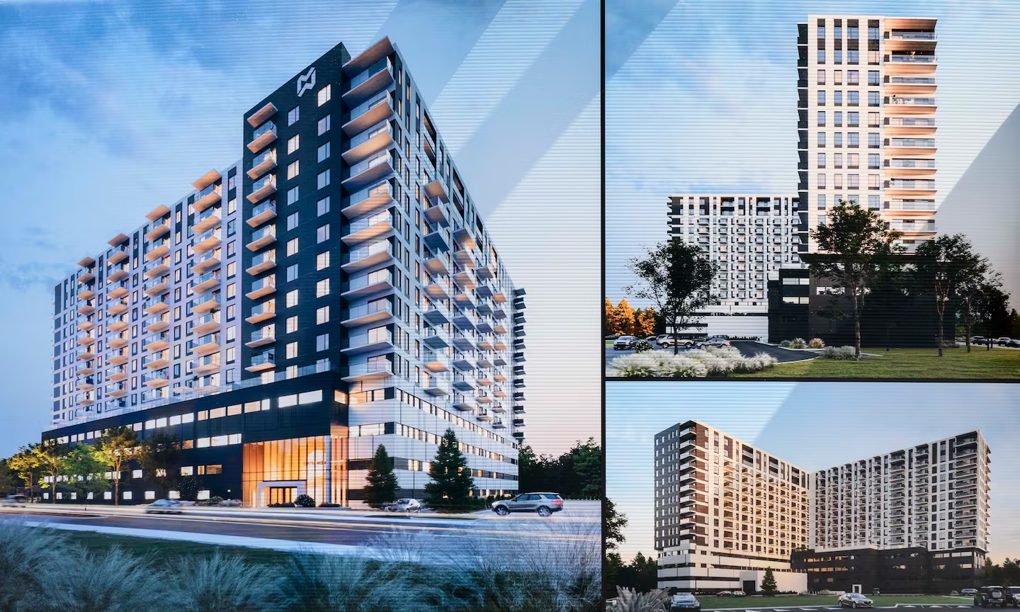 Le projet immobilier du Groupe MEDWAY à Lévis. (Jocelyn Riendeau/Le Soleil)<br /><br />Source: https://www.lesoleil.com/affaires/2024/06/13/medway-lance-la-construction-dun-projet-a-150-millions-a-levis-WLA27SV6ERADRKZMF3NQEPHM4Q/