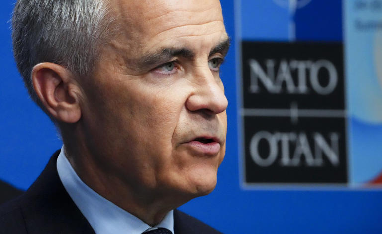 Le premier ministre Mark Carney tient une conférence de presse de clôture à la suite du sommet de l'OTAN à La Haye, aux Pays-Bas, le mercredi 25 juin 2025. LA PRESSE CANADIENNE/Sean Kilpatrick © La Presse Canadienne