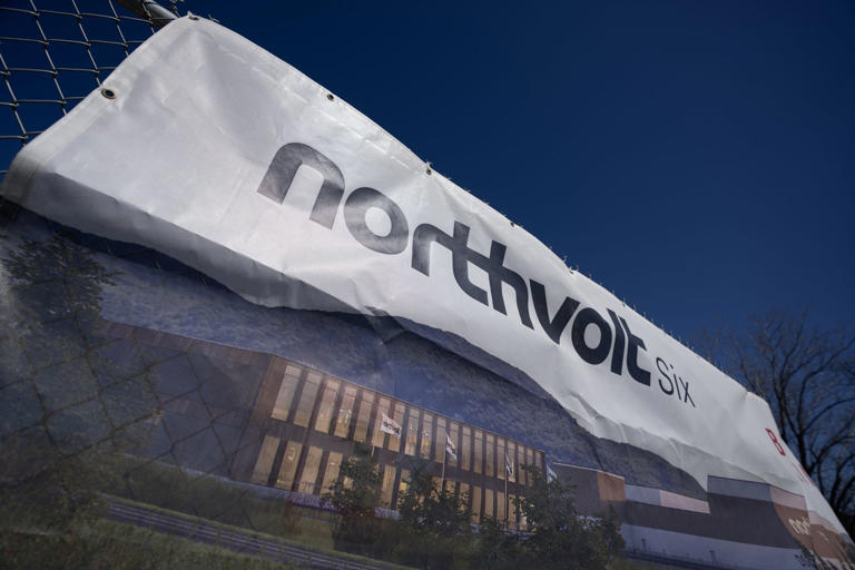 L'entrée de l'usine Northvolt à Saint-Basile-le-Grand le jeudi 27 mars 2025. Pour ce qui est du Québec, Lyten aurait «manifesté un intérêt clair», mais rien n'a été annoncé. LA PRESSE CANADIENNE/Christinne Muschi © La Presse Canadienne