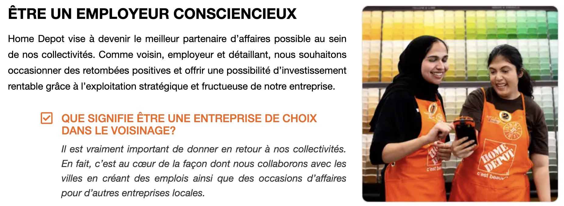Source: https://careers.homedepot.ca/fr/a-propos-de-nous/responsabilite-sociale