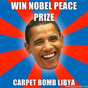 Carpet bomb Libya