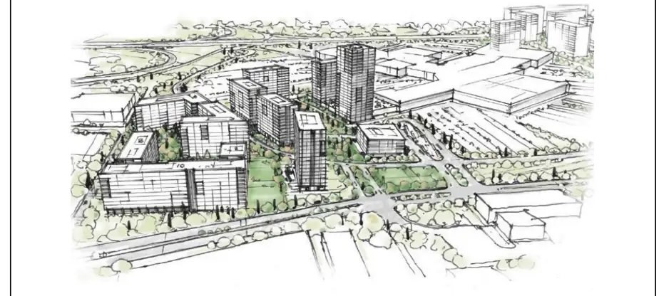 ILLUSTRATION FOURNIE PAR IMMOSTAR<br /><br />Esquisse du projet résidentiel de 5000 logements prévu aux Galeries de la Capitale