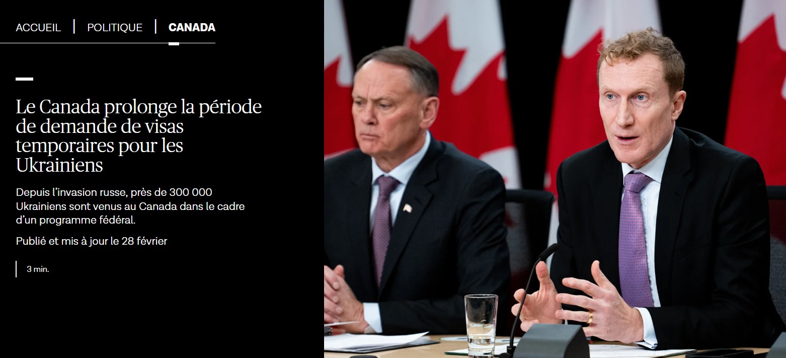 Source: https://www.ledevoir.com/politique/canada/849901/canada-prolonge-periode-demande-visas-temporaires-ukrainiens