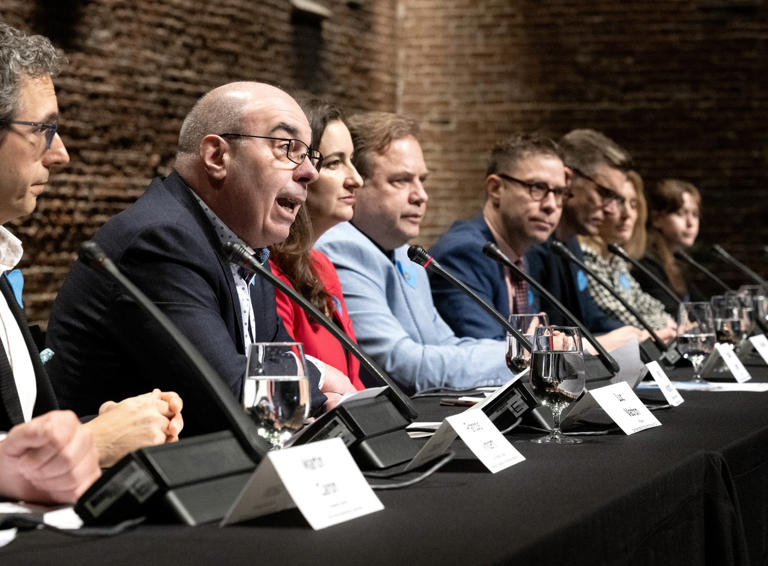 L'Union des municipalités du Québec ainsi que des partenaires ont tenu une conférence de presse concernant l'immigration, le vendredi 13 février 2026, à Québec. LA PRESSE CANADIENNE/Karoline Boucher -- © La Presse Canadienne