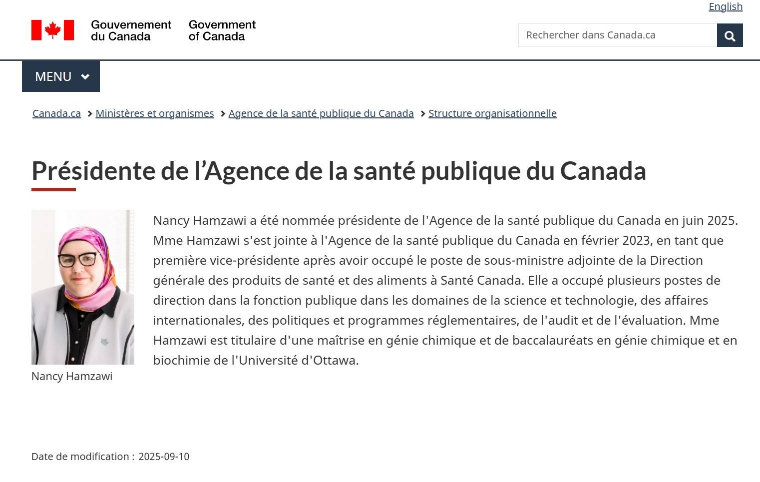 Source: https://www.canada.ca/fr/sante-publique/organisation/structure-organisationnelle/president.html