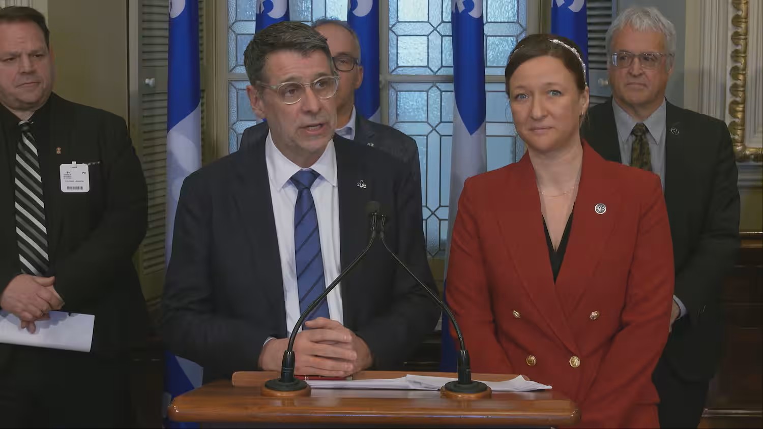 Capture d'écran / LCN<br /><br />Source: https://www.journaldemontreal.com/2026/02/26/duhaime-et-blanchette-vezina-presentent-leur-projet-de-loi-sur-la-regionalisation-de-limmigration