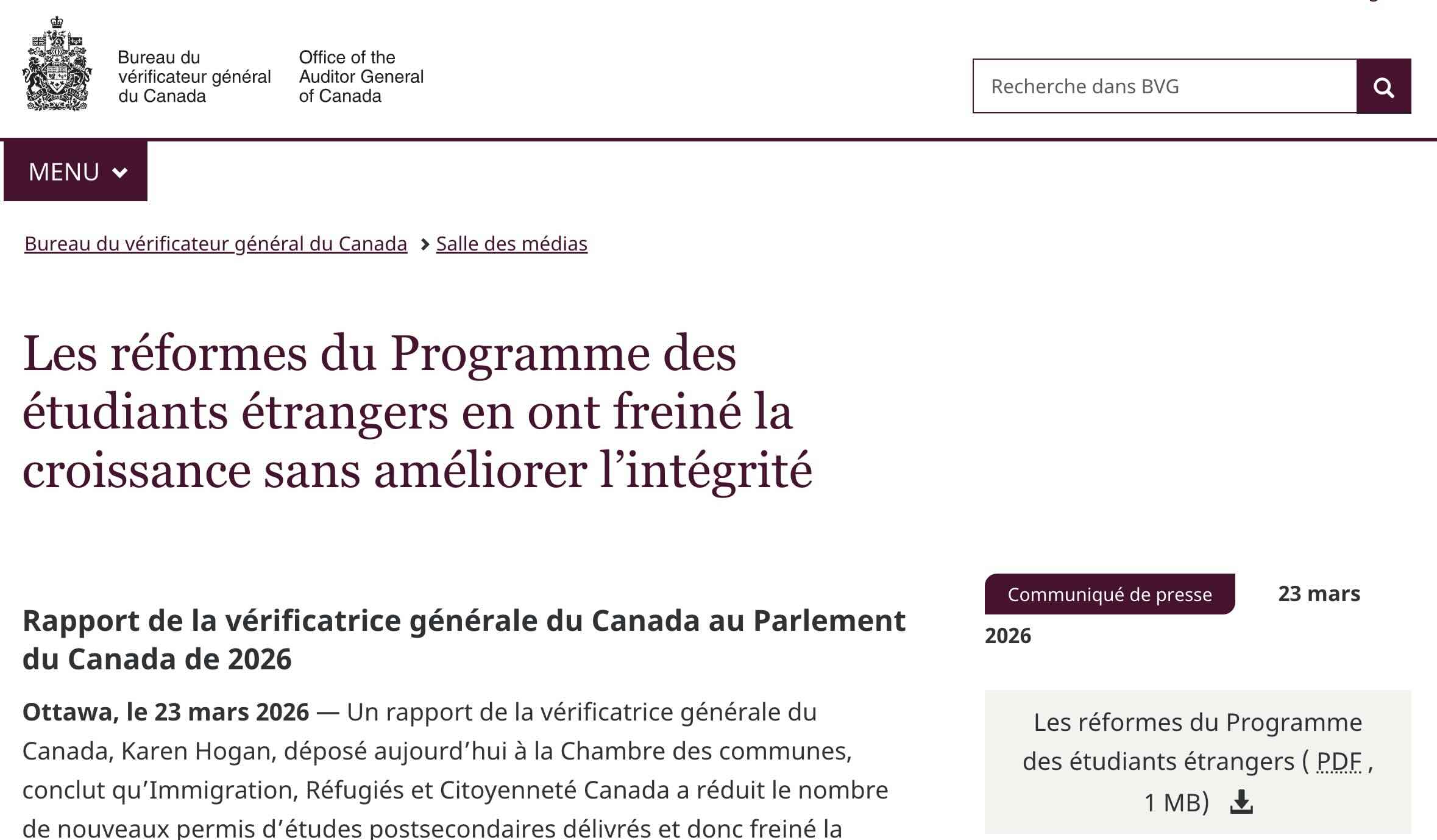 Source: https://www.canada.ca/fr/verificateur-general/salle-medias/reformes-programme-etudiants-etrangers-ont-freine-croissance-sans-ameliorer-integrite.html