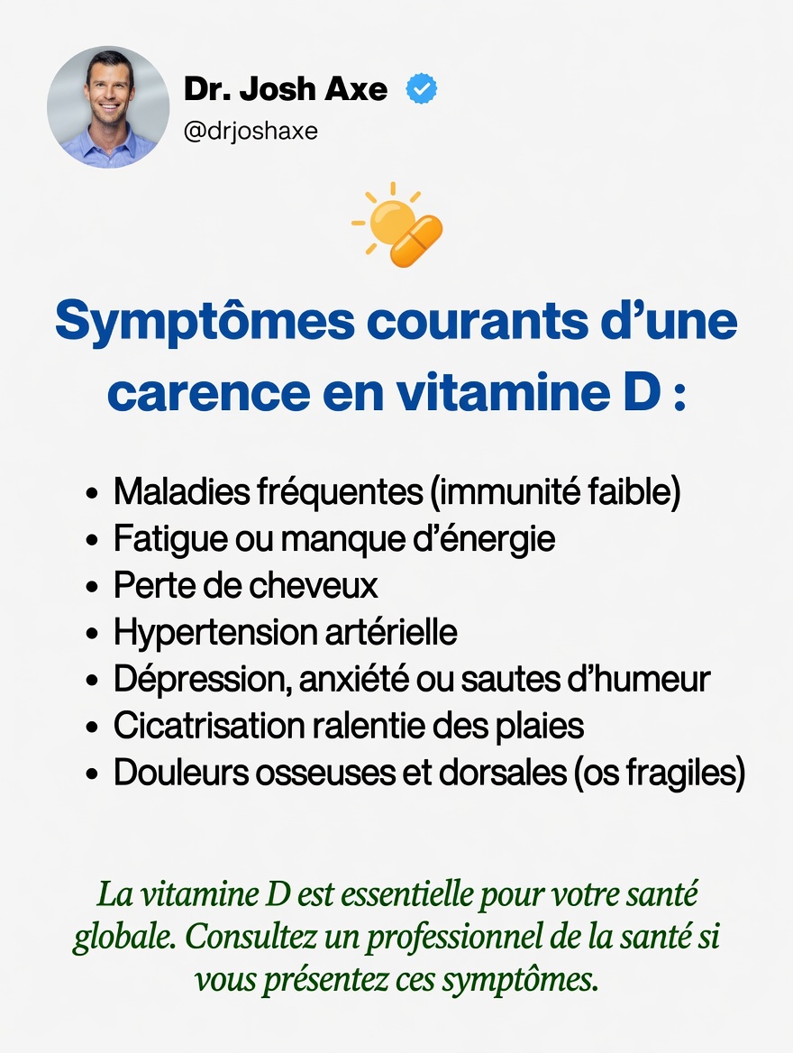 Source (traduite): https://www.facebook.com/DrJoshAxe/posts/pfbid02qU4DL1EEWtoJFWtuWbMFGmXHHSH6jZkH9NJSjdxJzbWFsqBrVYbHKdkm9YQ3mRPal