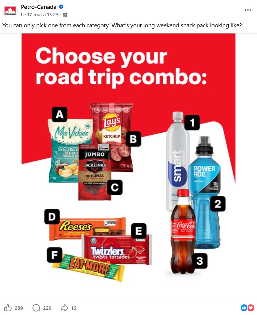Source: https://www.facebook.com/petrocanada/posts/pfbid02D5NMqYGhs1TZH2SnFxYKy641kCAL74NZB86HnF9io6SBxaaZPfu2eqj3gJHwFujMl