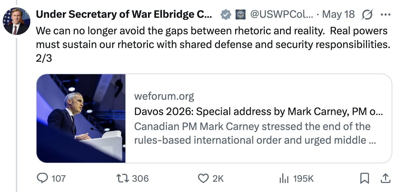 Source: https://x.com/USWPColby/status/2056348931471090160