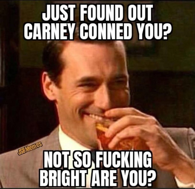 Les idiots utiles-voteurs de Carney.<br /><br />Source: https://x.com/J0hnHaw3s/status/2069136443100782670