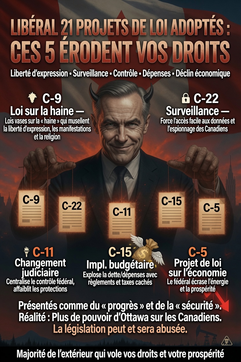 Le culte démoniaque et vil du mondialisme de régression de Mark Carney.<br /><br />Source: https://x.com/DEngerdahl/status/2069136635661623690
