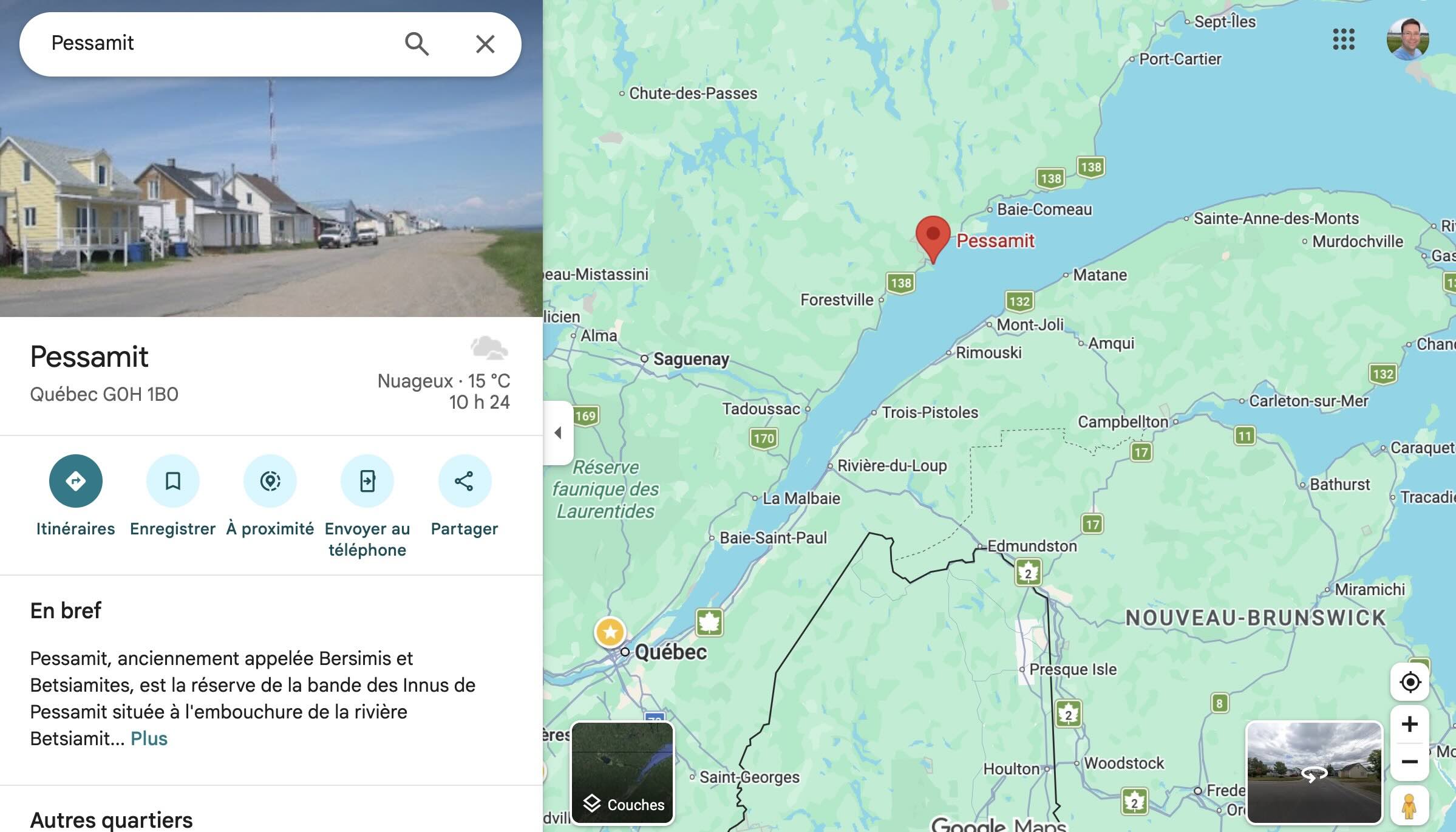 Source: https://www.google.com/maps/place/Pessamit,+QC+G0H+1B0/@48.0177908,-70.7744918,7z/data=!4m6!3m5!1s0x4c944115eba02a6b:0xeecf8ae5ea02f28!8m2!3d48.940766!4d-68.642315!16s%2Fm%2F02phvpy?entry=ttu&amp;g_ep=EgoyMDI2MDgxNi4wIKXMDSoASAFQAw%3D%3D
