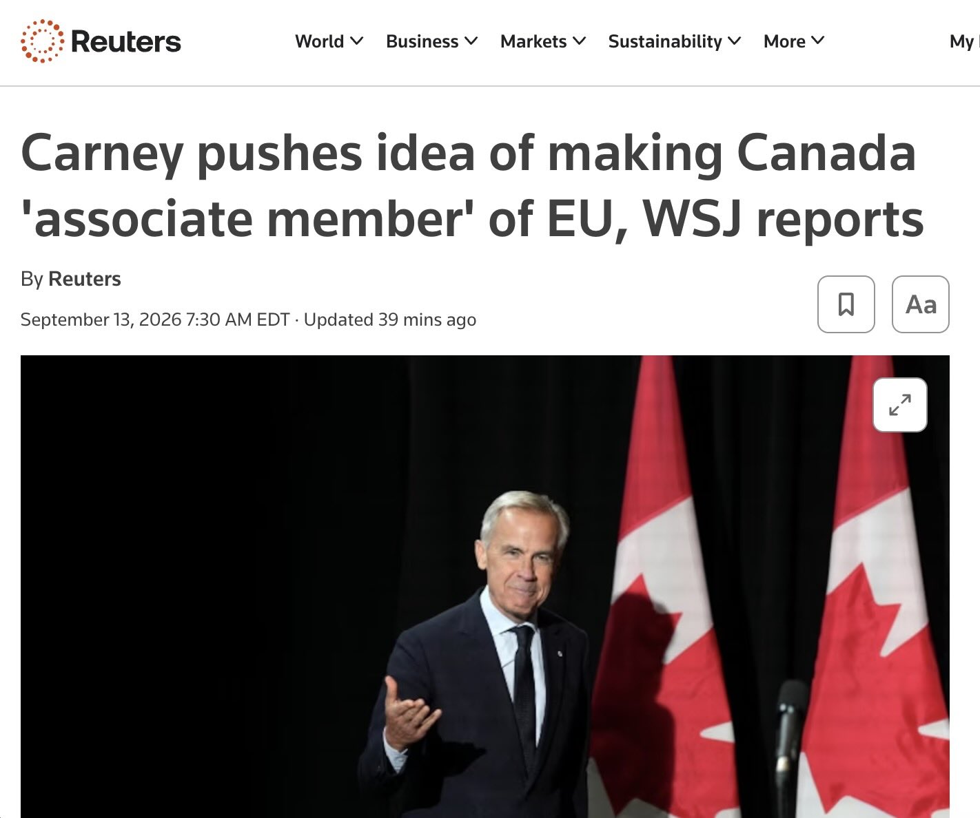 Source: https://www.reuters.com/world/americas/carney-pushes-idea-making-canada-associate-member-eu-wsj-reports-2026-09-13/