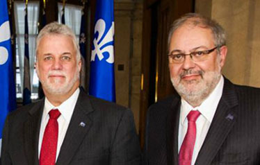 Philippe Couillard et Pierre Arcand