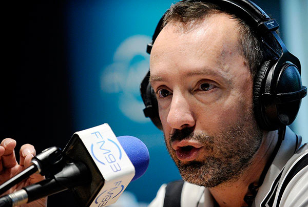 L'animateur de radio Sylvain Bouchard, au FM93, ami de Martin Pouliot