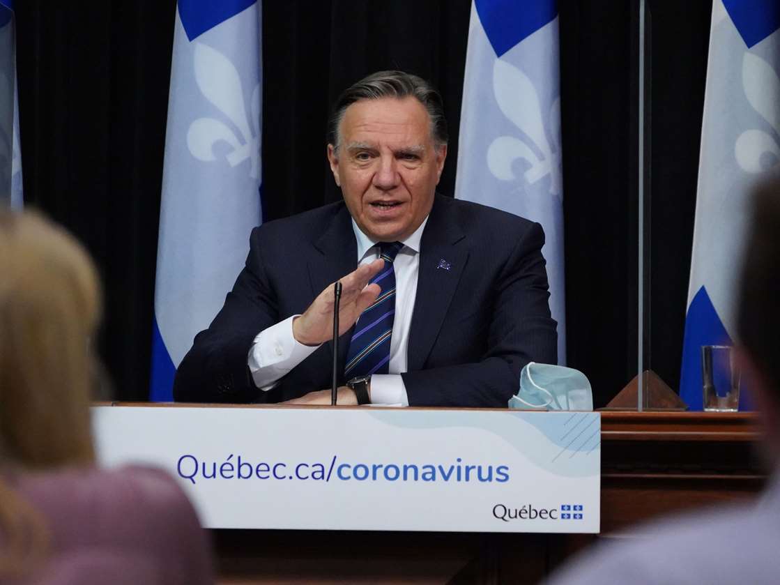 © Sylvain Roy Roussel/Radio-Canada Le premier ministre du Québec François Legault.