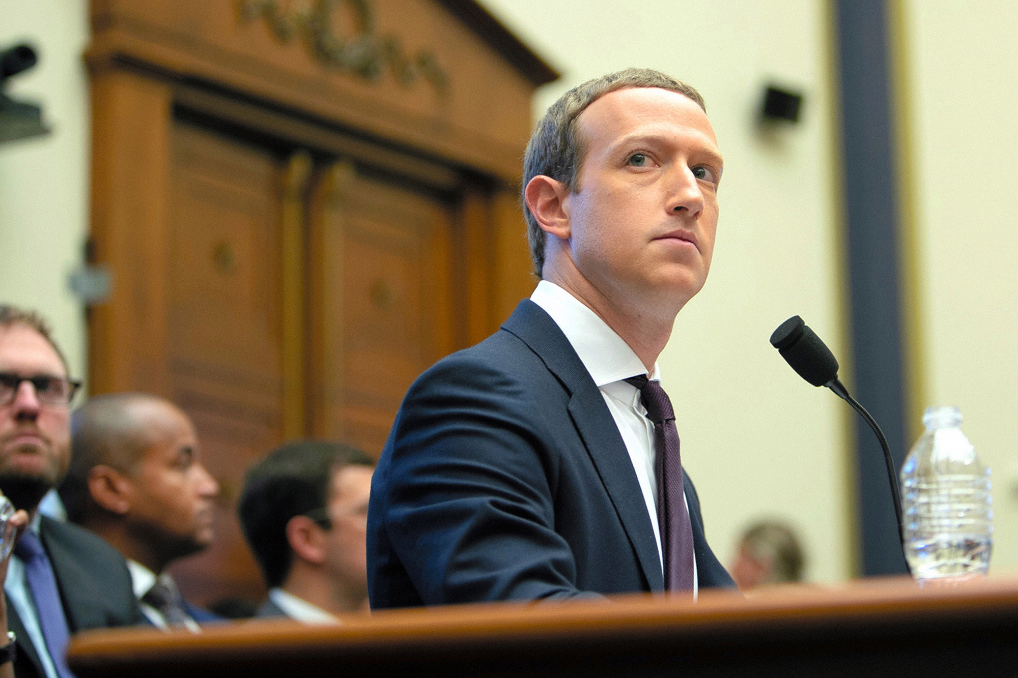 Le cofondateur et PDG de Facebook, Mark Zuckerberg, a témoigné devant le House Financial Services Committee à Washington le 23 octobre 2019. -- L'Asahi Shimbun via Getty Images