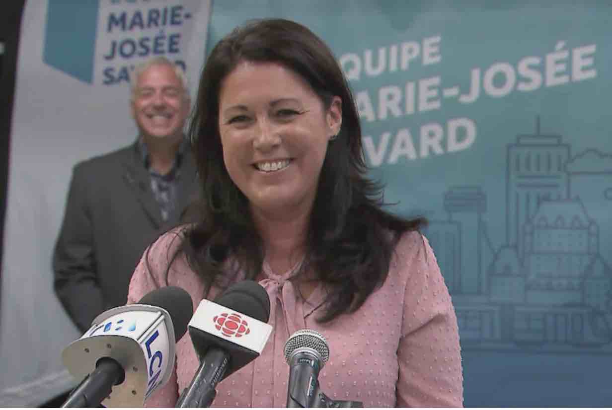 Marie-Josée Savard, candidate à la mairie de Québec -- PHOTO : RADIO-CANADA